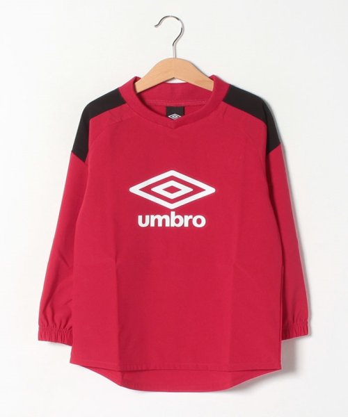 umbro(アンブロ)/【Jリーグサプライ】ジュニア用テクニカルトップ　｜はっ水・ストレッチ【アウトレット】/レッド系