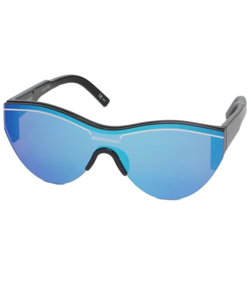 バレンシアガ サングラス アイウェア メンズ レディース 99サイズ ブルー ブラック アジアンフィット Balenciaga 0004sa 009 ボスト バレンシアガ Balenciaga Magaseek