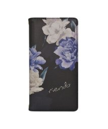 rienda(リエンダ)/iphone ケース iPhone12mini リエンダ rienda プリント手帳 Lace Flower iphone12mini スマホケース/ブラック