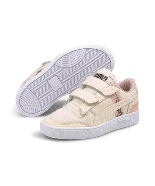 PUMA(プーマ)/キッズ ラルフ サンプソン ロウ T4C V PS スニーカー 17－21cm/PEACHSKIN-PUMABLACK