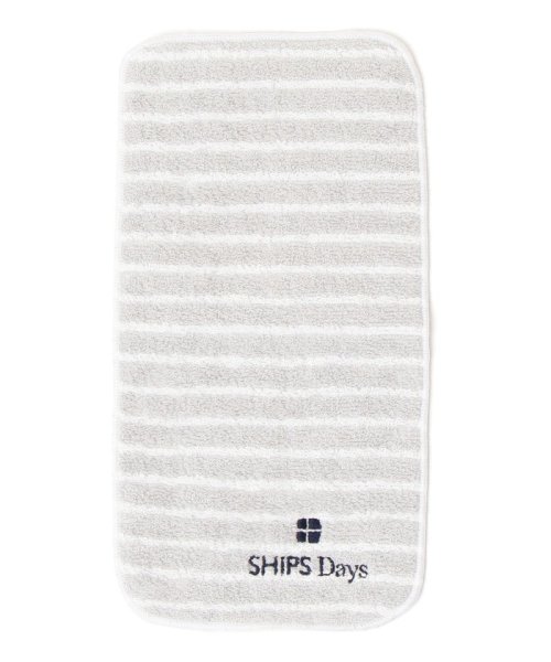 SHIPS Days(シップス　デイズ)/SHIPS Days:ボーダーハーフサイズタオル/ライトグレー