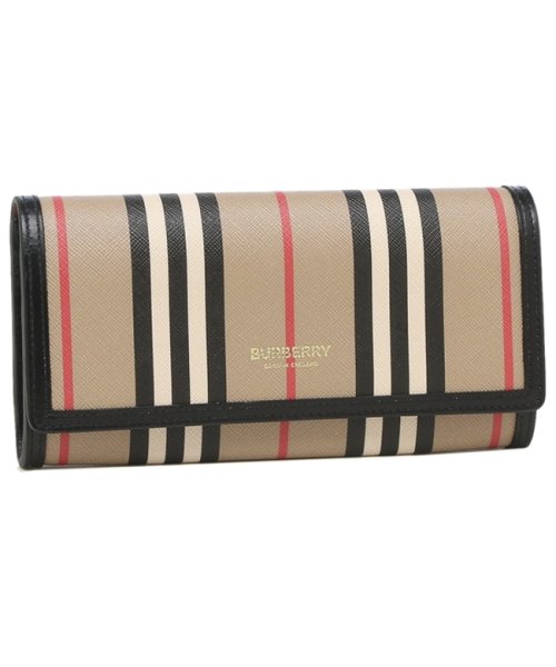 セール バーバリー 長財布 レディース アイコン ストライプ Icon Stripe Continental Wallet Burberry 026 バーバリー Burberry Magaseek