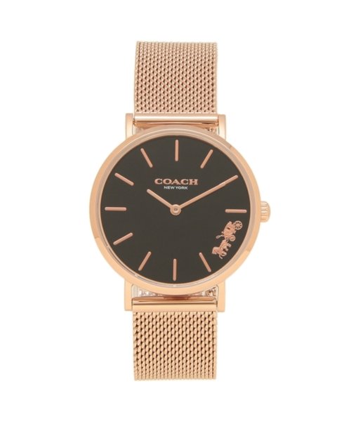 セール コーチ 時計 レディース ペリー 32mm クォーツ ブラック ピンクゴールド Coach コーチ Coach Magaseek