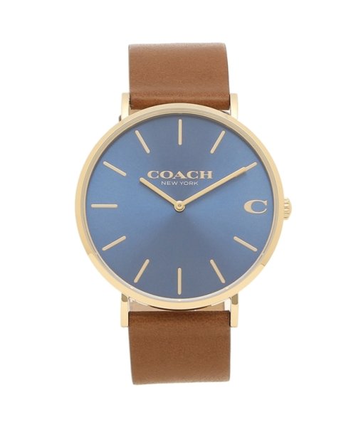 コーチ 腕時計 メンズ Charles 41mm Coach ブラウン ブルー コーチ Coach Magaseek