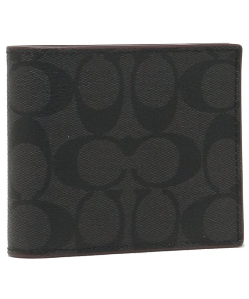 セール コーチ 折財布 アウトレット メンズ Coach F N3a ブラック ボルドー コーチ Coach Magaseek