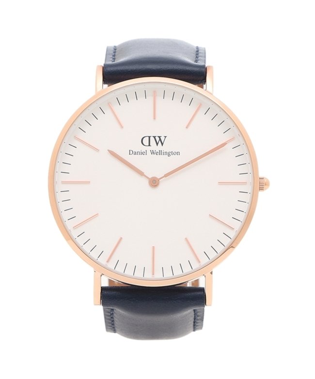 ダニエルウェリントン 時計 メンズ レディース クラシック 40mm クォーツ ホワイト ネイビー Daniel Wellington Dw ダニエル ウェリントン Daniel Wellington Magaseek