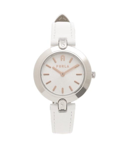 セール フルラ 時計 レディース ロゴ リンクス 28mm クォーツ シルバー ホワイト Furla Wwl1 フルラ Furla Magaseek