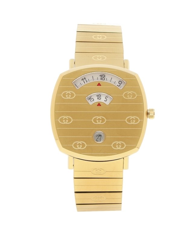 セール グッチ 時計 メンズ レディース グリップ 35mm クォーツ ゴールド ゴールド Gucci Ya グッチ Gucci Magaseek