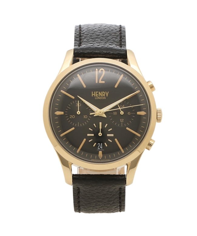 ヘンリーロンドン 腕時計 レディース メンズ WESTMINSTER ウェストミンスター 39MM HENRY LONDON HL39－CS－0438  ブラック