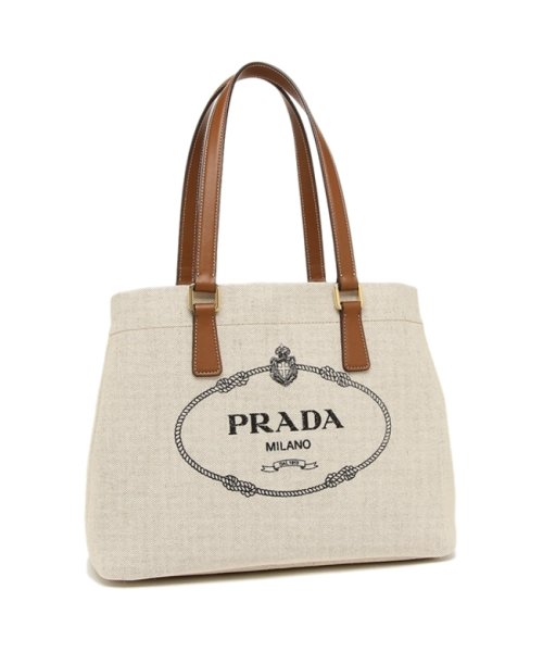 セール プラダ トートバッグ レディース ミストリノヴィテロ ロゴ Prada 1bg356 2dli F0a5t ベージュ ブラウン プラダ Prada Magaseek