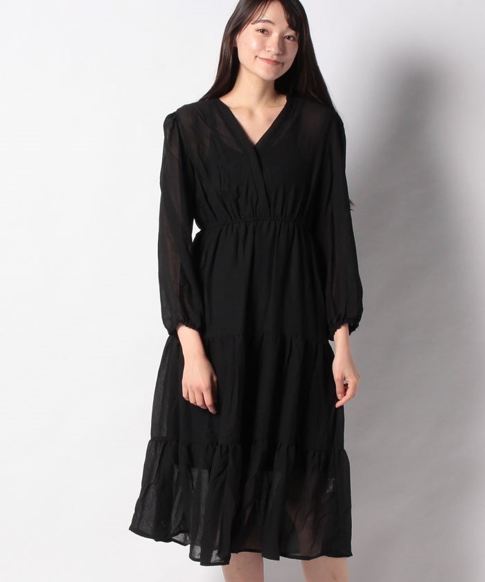 セール E Hyphen World Gallery イーハイフンワールドギャラリー ヨウリュウティアードワンピース Offprice Ec Offprice Ec Magaseek