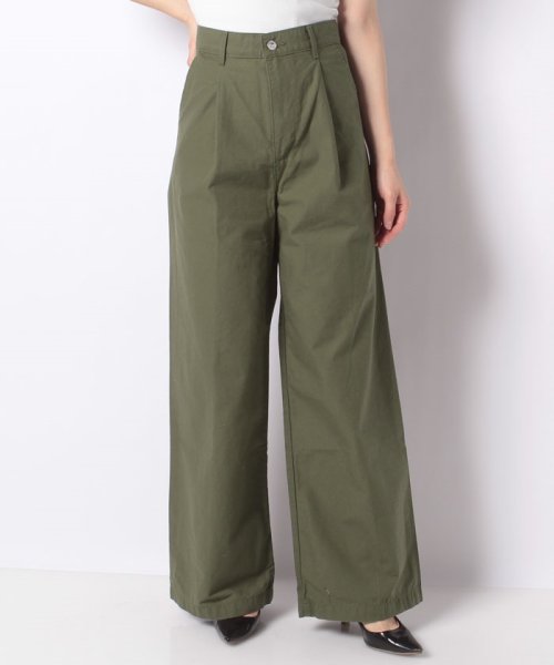 LEVI’S OUTLET(リーバイスアウトレット)/PLEATED HIGH LOOSE Crisp Twill Olive Night/グリーン