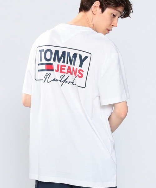 TOMMY JEANS(トミージーンズ)/バックロゴコットンＴシャツ/ホワイト