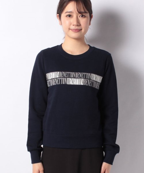 セール ブランドロゴコンパクトスウェットトレーナー ベネトン レディース Benetton Women Magaseek セール ブランドロゴコンパクトスウェットトレーナー ベネトン レディース Benetton Women Magaseek