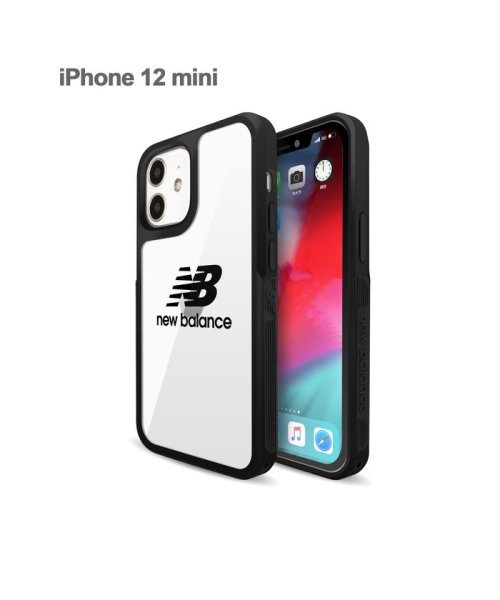 セール Iphone ケース Iphone12mini ニューバランス New Balance サイドオーナメントケース クリアロゴ ブラック エムファクトリー Mーfactory Magaseek