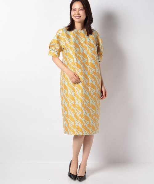 セール イエローミントジャガードワンピース アナイ Anayi Magaseek