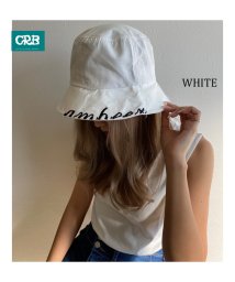 CRB(シーアールビー)/刺繍ロゴバケットハット/ホワイト