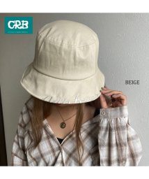 CRB(シーアールビー)/刺繍ロゴバケットハット/ベージュ