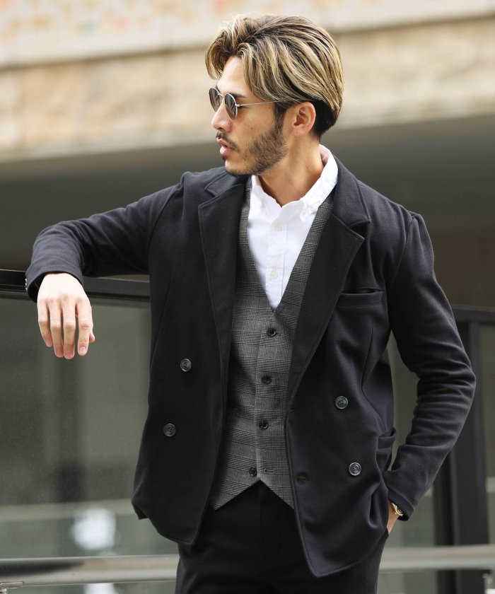 ダンボールカルゼダブルjkt テーラードジャケット メンズ ジャケット アウター ダブル スウェット ジギーズショップ Jiggys Shop Magaseek