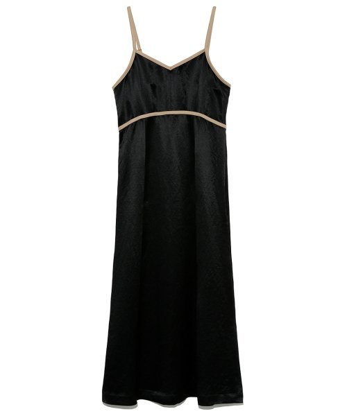 パンピングサテンワンピ リリー ブラウン Lily Brown Magaseek