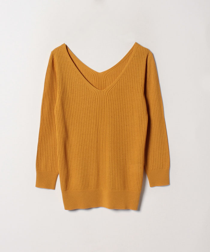 ニット・セーター(5～9分袖/イエロー・黄色)のファッション通販 - MAGASEEK