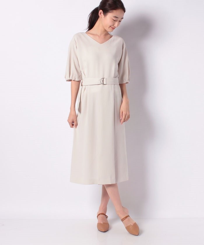 セール Vネックラップスリットワンピース アルアバイル Allureville Magaseek