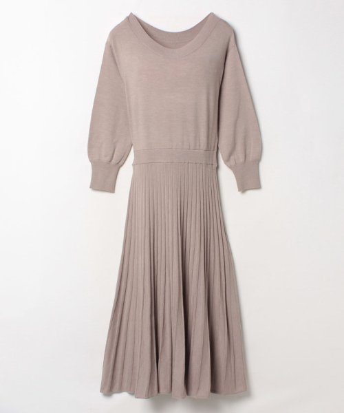 セール アルアバイル Allureville プリーツコンビフィットフレアワンピース Magaseek