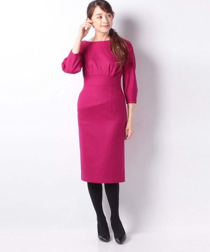 セール Loulou Willoughby ウールボートネックナローワンピース アルアバイル Allureville Magaseek