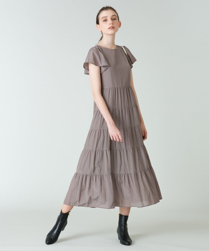 セール Loulou Willoughby ライトローンティアードドレスワンピース アルアバイル Allureville Magaseek