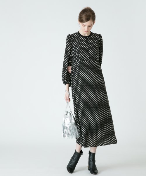 セール Loulou Willoughby デシンドットナローワンピース アルアバイル Allureville Magaseek