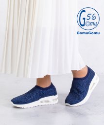 Gomu56(ゴムゴム)/【Gomu56】軽量キラキラニットスニーカー/ネイビー