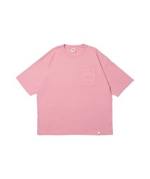 MAISON mou(メゾンムー)/【FRUIT OF THE LOOM/フルーツオブザルーム】FTL EMB POCKET BIG TEE/詩集ポケット付BIG S/S TEE/ピンク