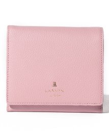 LANVIN en Bleu(BAG)(ランバンオンブルー（バッグ）)/メラニー 二つ折りBOX財布/ペールピンク