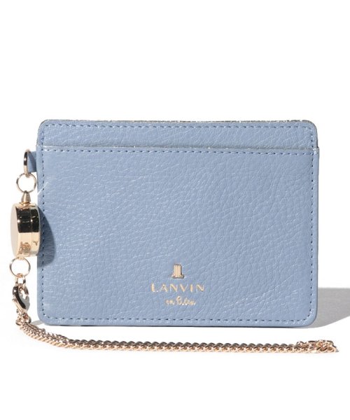 LANVIN en Bleu(BAG)(ランバンオンブルー（バッグ）)/メラニー リール付きパスケース/ペールブルー