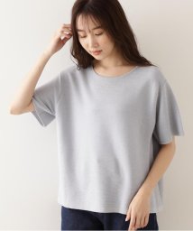 NATURAL BEAUTY BASIC(ナチュラルビューティーベーシック)/ラメガーターニットT/ブルー