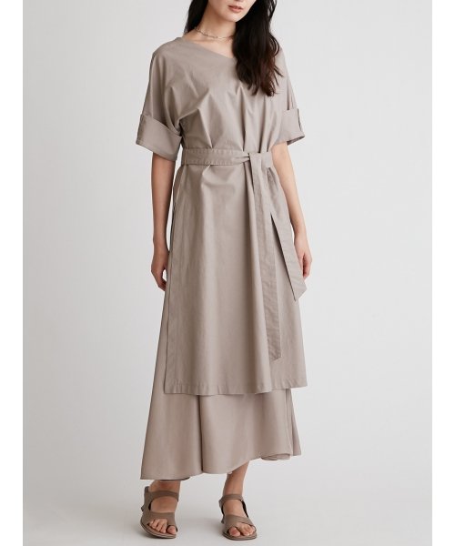 セール 30 Off 雑誌掲載 デザインスリーブレイヤードワンピース ミラオーウェン Mila Owen Magaseek