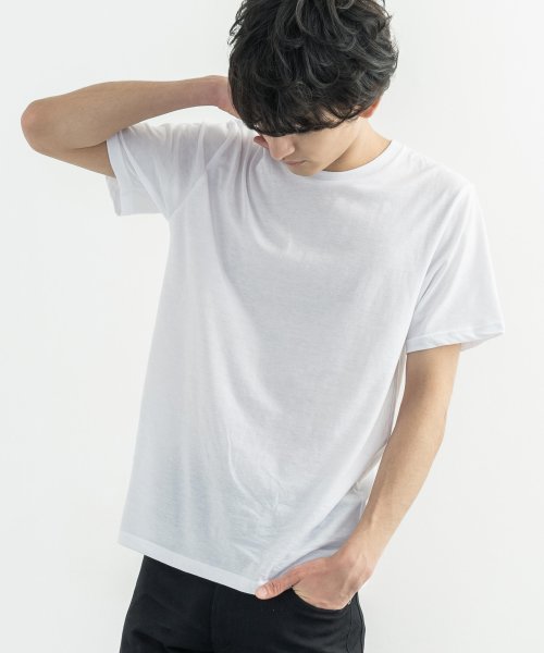 Tシャツ 無地 半袖 白 黒 メンズ レディース ユニセックス 肌着 3枚組 パックt 丸首 クルーネック シンプル カジュアル ホワイト ブラック Fruit ロッキーモンロー Rocky Monroe Magaseek