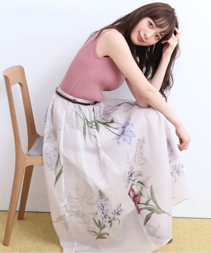 ボタニカル大花スカート リランドチュール Rirandture Magaseek
