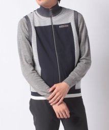 LANVIN SPORT(ランバン スポール)/【ECO】ブロッキングフルジップベスト【アウトレット】/ネイビー系