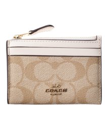 COACH(コーチ)/COACH OUTLET　F88208　カードケース/ライトカーキ/ホワイト