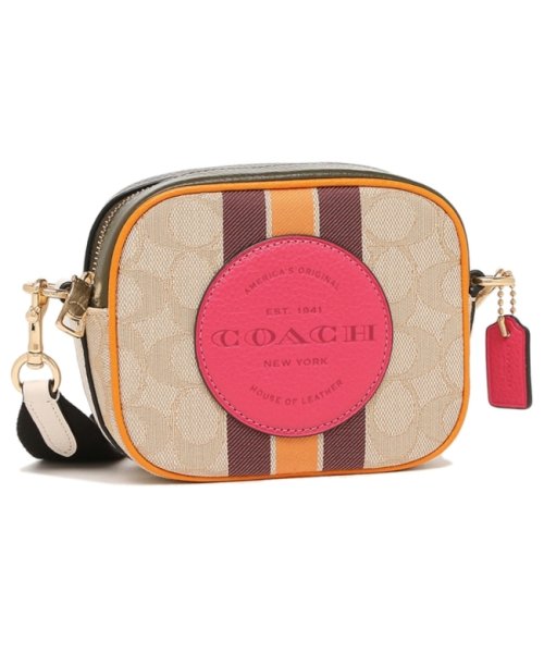 セール コーチ ショルダーバッグ アウトレット シグネチャー カーキ ピンク レディース Coach 2635 Imr1u コーチ Coach Magaseek