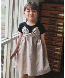 セール リボン ビスチェ 風 切り替え ワンピース 80 140cm ベベ Bebe Magaseek