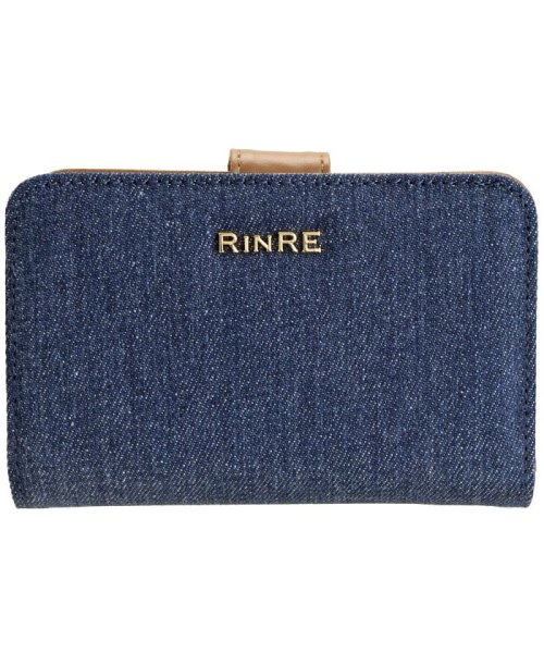 RINRE(リンレ)/【RINRE】RINRE リンレ 二つ折り 折り財布/ダークインディゴ