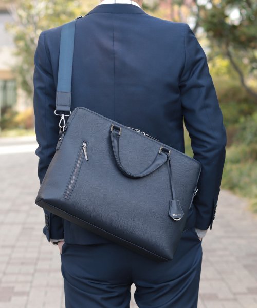 トートバッグ ビジネスバッグ ブリーフケース 薄マチ 本革 メンズ 男性用 Blure ブルーレ Blu 304 ブルーレ Blu Re Magaseek