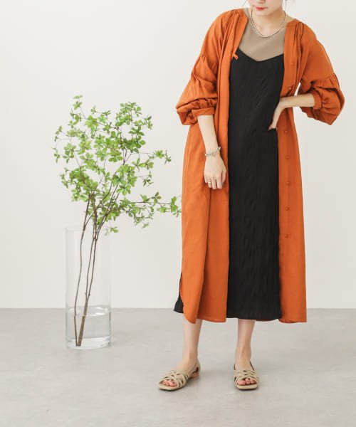 セール リネンレーヨンスキッパーシャツワンピース センスオブプレイス バイ アーバンリサーチ Sense Of Place By Urban Research Magaseek