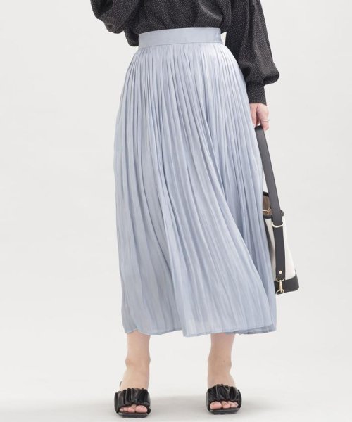 セール ナノ ユニバース Nano Universe Web限定 シャイニープリーツスカート Magaseek