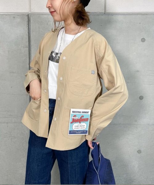 FREDY&GLOSTER(フレディアンドグロスター)/【UNIVERSAL OVERALL/ユニバーサル オーバーオール】Uni Ease NO COLLAR COVERALL #U2112408－D/ベージュ