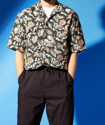 WORK ABOUT(WORK ABOUT)/【WORK ABOUT/ワークアバウト】LONG VACATION SHIRT　アロハシャツ　総柄シャツ　オープンカラーシャツ/グリーン系5