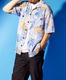 WORK ABOUT(WORK ABOUT)/【WORK ABOUT/ワークアバウト】LONG VACATION SHIRT　アロハシャツ　総柄シャツ　オープンカラーシャツ/ブルー系5