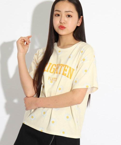 セール 総柄ロゴtシャツ ピンク ラテ Pink Latte Magaseek